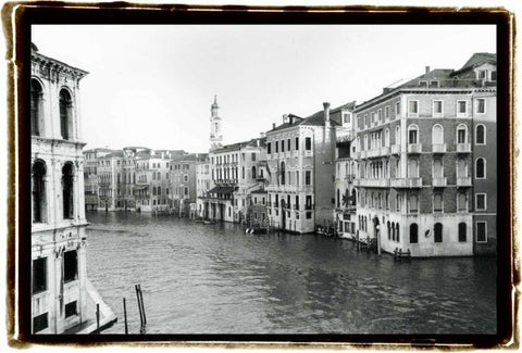 Waterways of Venice XII Black Ornate Wood Framed Art Print with Double Matting by DeNardo, Laura