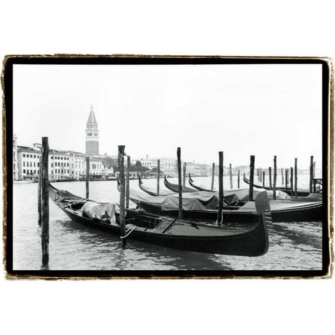 Waterways of Venice XV Black Modern Wood Framed Art Print with Double Matting by DeNardo, Laura