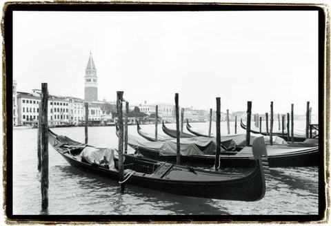 Waterways of Venice XV White Modern Wood Framed Art Print with Double Matting by DeNardo, Laura