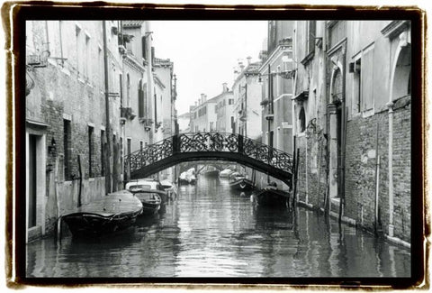 Waterways of Venice XVII White Modern Wood Framed Art Print with Double Matting by DeNardo, Laura