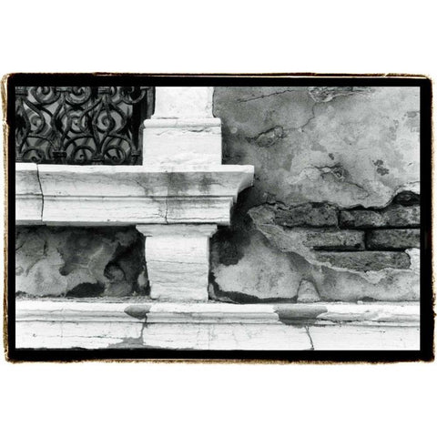 A Venetian Stroll III Black Modern Wood Framed Art Print by DeNardo, Laura