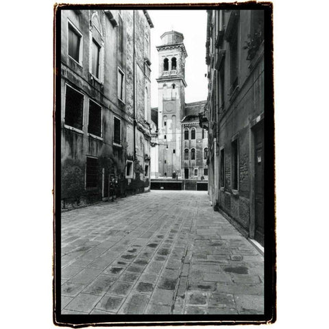 A Venetian Stroll VI Gold Ornate Wood Framed Art Print with Double Matting by DeNardo, Laura