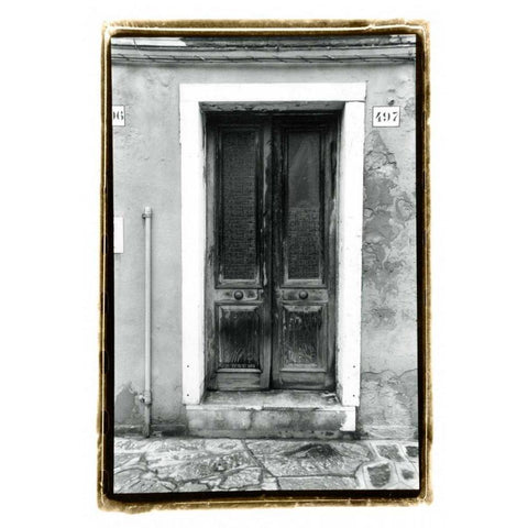 The Doors of Venice II Black Modern Wood Framed Art Print with Double Matting by DeNardo, Laura