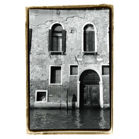 The Doors of Venice VI Black Modern Wood Framed Art Print by DeNardo, Laura