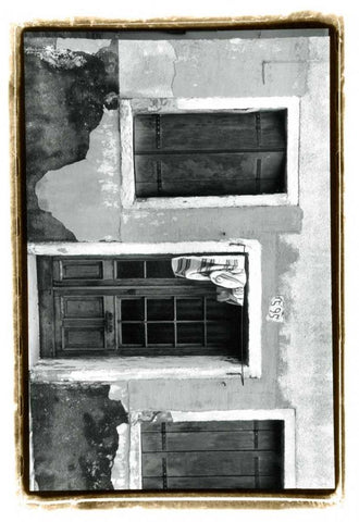 The Doors of Venice VII White Modern Wood Framed Art Print with Double Matting by DeNardo, Laura