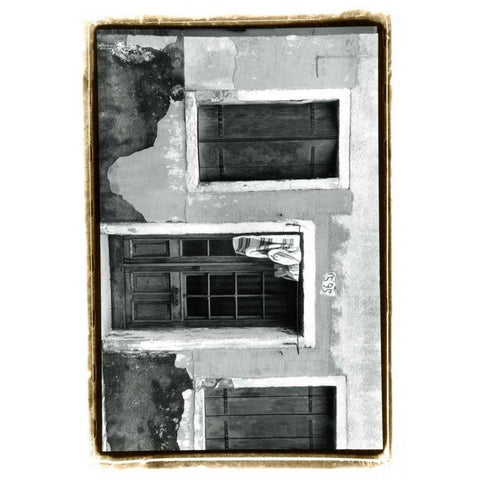 The Doors of Venice VII Black Modern Wood Framed Art Print with Double Matting by DeNardo, Laura