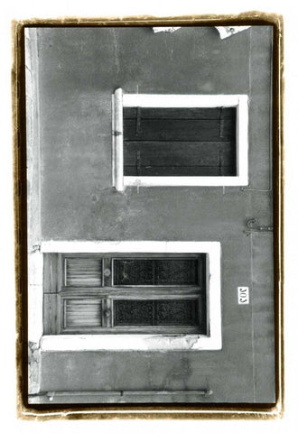 The Doors of Venice VIII Black Ornate Wood Framed Art Print with Double Matting by DeNardo, Laura