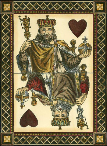 Lets Play Cards III Black Ornate Wood Framed Art Print with Double Matting by Vision Studio