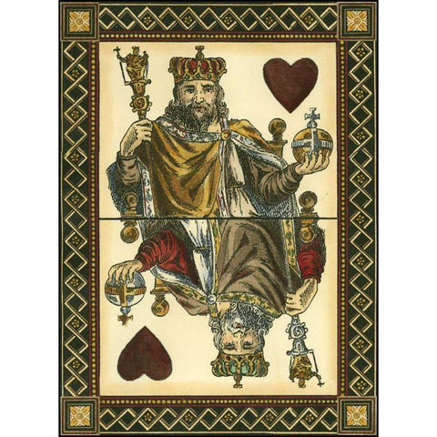 Lets Play Cards III White Modern Wood Framed Art Print by Vision Studio
