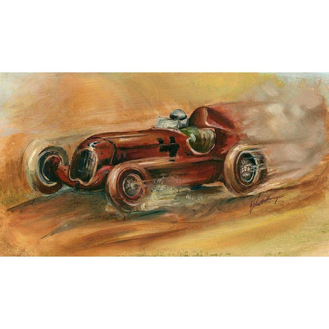 Le Mans 1935 White Modern Wood Framed Art Print by Harper, Ethan