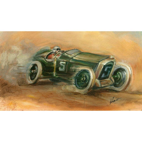 French Grand Prix 1914 White Modern Wood Framed Art Print by Harper, Ethan