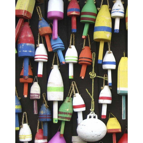 Northeast Harbor I White Modern Wood Framed Art Print by Fagalde, Jarman