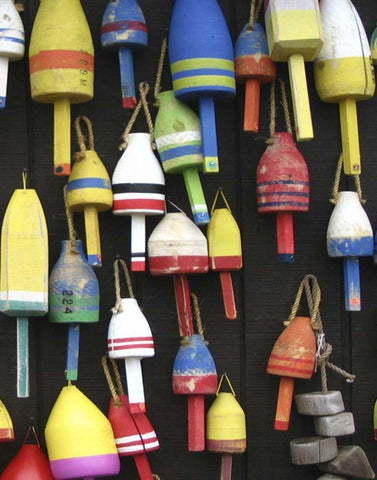 Northeast Harbor II Black Ornate Wood Framed Art Print with Double Matting by Fagalde, Jarman