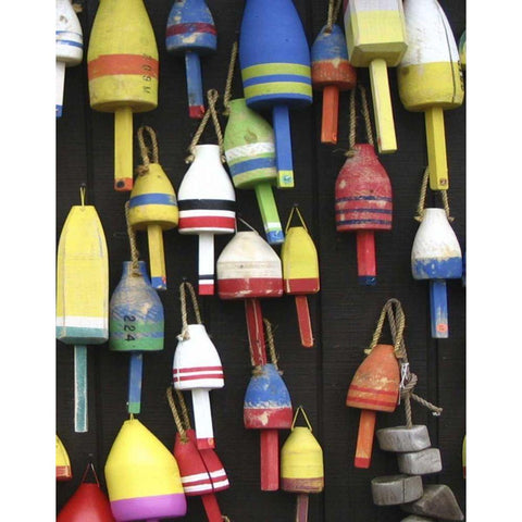 Northeast Harbor II White Modern Wood Framed Art Print by Fagalde, Jarman