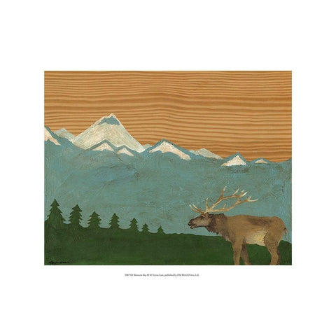 Montana Sky 2 White Modern Wood Framed Art Print by Lam, Vanna