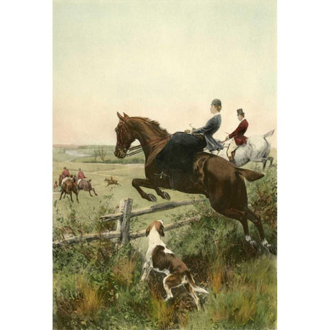 Small In for a Brush Gold Ornate Wood Framed Art Print with Double Matting by Blinks, Thomas