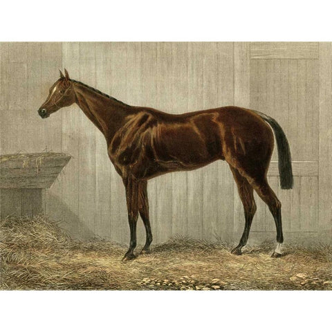 Blue Crown Gold Ornate Wood Framed Art Print with Double Matting by unknown