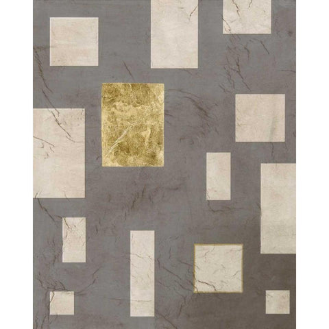 Metro Edge I Gold Ornate Wood Framed Art Print with Double Matting by Lam, Vanna