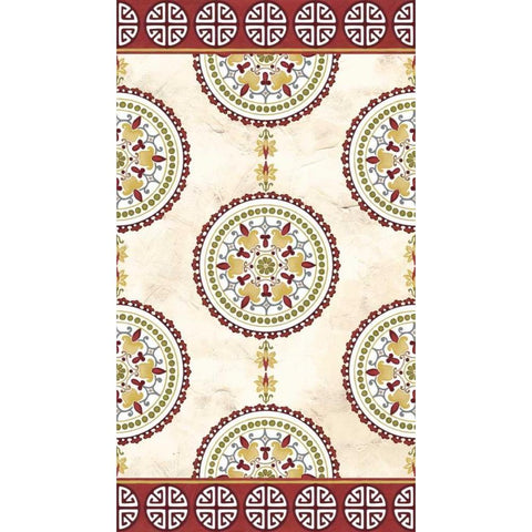 Embellished Mandala Panel I Black Modern Wood Framed Art Print by Unknown