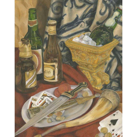 Beer Indulgences II White Modern Wood Framed Art Print by Goldberger, Jennifer