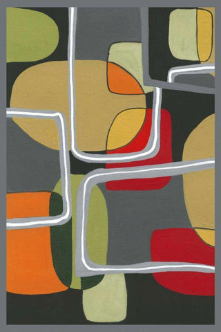 Possibilities I White Modern Wood Framed Art Print with Double Matting by Taylor, Kris