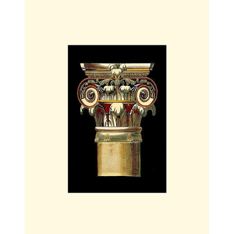 Single Capital I Black Modern Wood Framed Art Print by Unknown