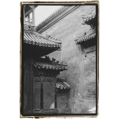 Old Beijing Black Modern Wood Framed Art Print by DeNardo, Laura
