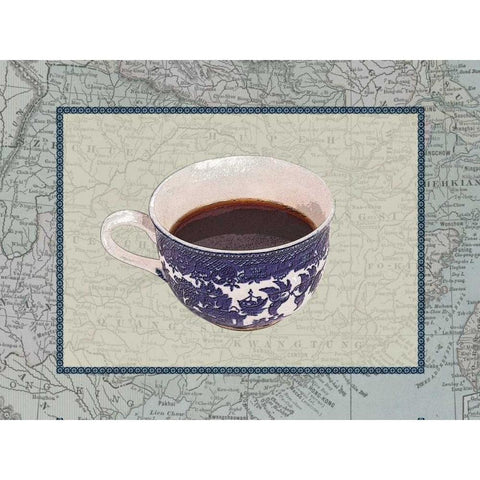 International Cup I Black Modern Wood Framed Art Print with Double Matting by Vision Studio