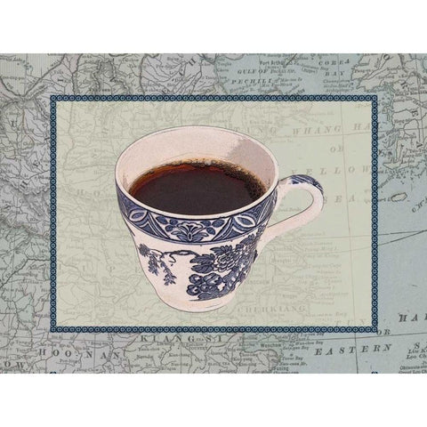 International Cup II White Modern Wood Framed Art Print by Vision Studio