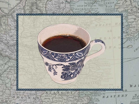 International Cup II Black Ornate Wood Framed Art Print with Double Matting by Vision Studio