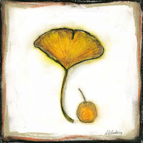 Fall Color III White Modern Wood Framed Art Print with Double Matting by Ludwig, Alicia