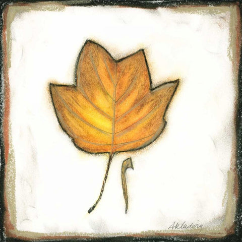 Fall Color IV Gold Ornate Wood Framed Art Print with Double Matting by Ludwig, Alicia