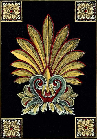 Petite Finial on Black I White Modern Wood Framed Art Print with Double Matting by Vision Studio