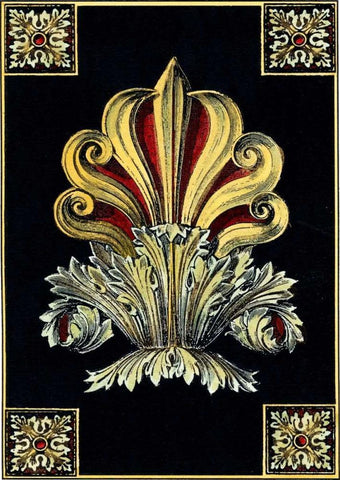 Petite Finial on Black III Black Ornate Wood Framed Art Print with Double Matting by Vision Studio