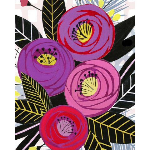 Sunkissed Silhouette II Black Modern Wood Framed Art Print with Double Matting by Vision Studio