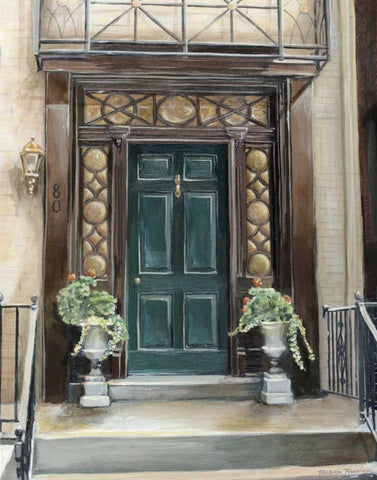 Custom Mulberry Street Black Ornate Wood Framed Art Print with Double Matting by Meagher, Megan