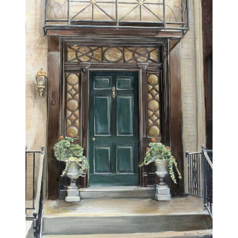 Custom Mulberry Street White Modern Wood Framed Art Print by Meagher, Megan