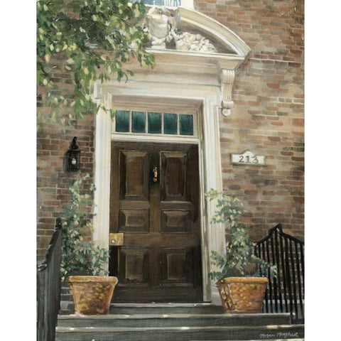 Custom Grove Avenue Gold Ornate Wood Framed Art Print with Double Matting by Meagher, Megan