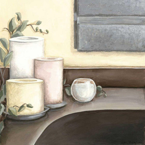 Spa Retreat II White Modern Wood Framed Art Print by Meagher, Megan