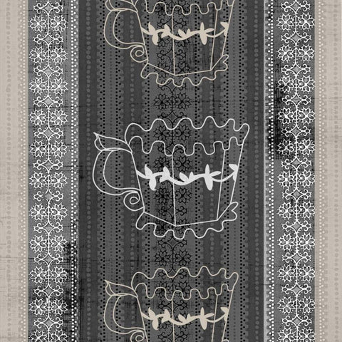 Cup of Tea I Gold Ornate Wood Framed Art Print with Double Matting by Vision Studio