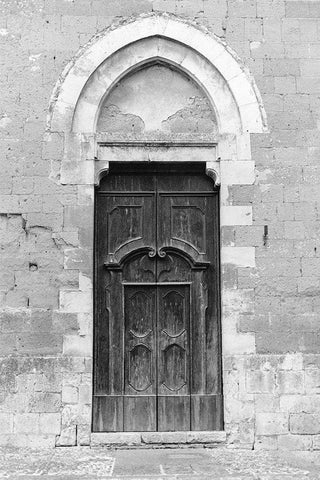 Sanctuary Black Ornate Wood Framed Art Print with Double Matting by DeNardo, Laura