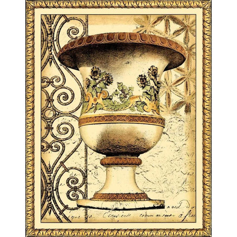 Small Gardens of Versailles I Gold Ornate Wood Framed Art Print with Double Matting by Vision Studio