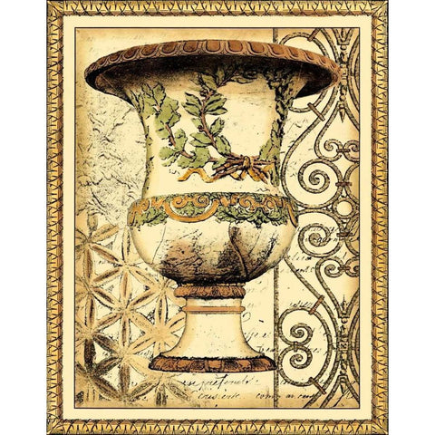 Small Gardens of Versailles II Black Modern Wood Framed Art Print by Vision Studio