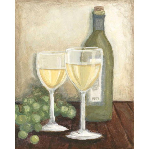 Chardonnay White Modern Wood Framed Art Print by Meagher, Megan