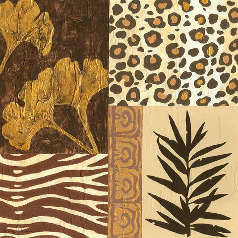 Sophisticated Safari II Black Ornate Wood Framed Art Print with Double Matting by Slocum, Nancy