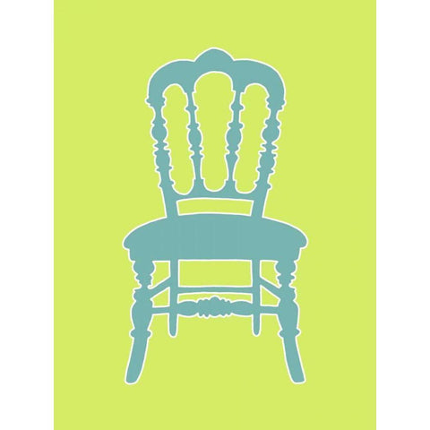 Small Graphic Chair III Black Modern Wood Framed Art Print with Double Matting by Zarris, Chariklia