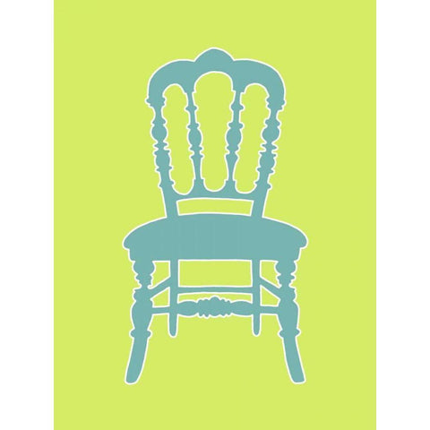 Small Graphic Chair III Gold Ornate Wood Framed Art Print with Double Matting by Zarris, Chariklia