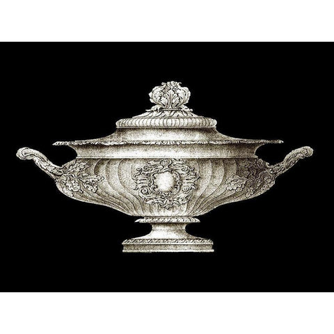 Small Garden Antiquities II (AH) Gold Ornate Wood Framed Art Print with Double Matting by Vision Studio