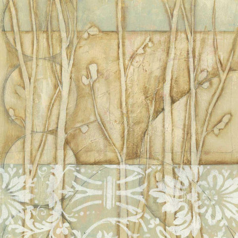 Small Willow and Lace IV Gold Ornate Wood Framed Art Print with Double Matting by Goldberger, Jennifer