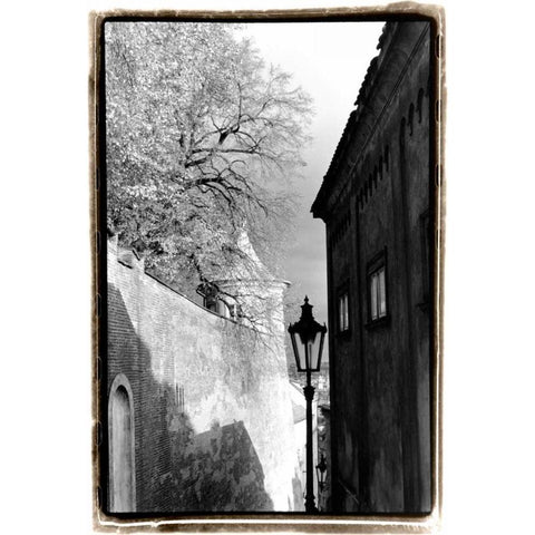 Glimpses of Prague II Black Modern Wood Framed Art Print by DeNardo, Laura